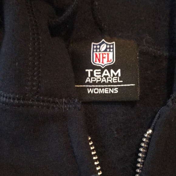 NWOT Small Navy Women’s Denver Broncos Hoodie - Picture 3 of 5